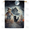 Haunted House Halloween Double Sided House Flag