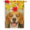 Fall Beagle And Ladybug House Flag