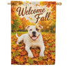 Welcome Fall Pitbull House Flag