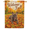Welcome Fall French Bulldog House Flag