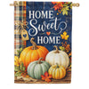 Home Sweet Home Fall Pumpkins House Flag
