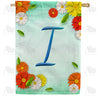 Bright Cosmos Monogram Double Sided House Flag