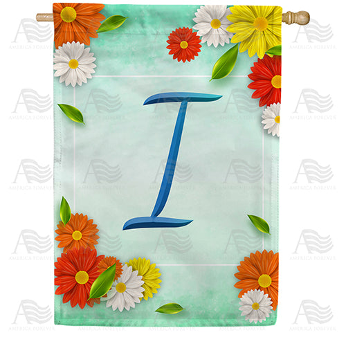 Bright Cosmos Monogram Double Sided House Flag