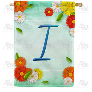 Bright Cosmos Monogram Double Sided House Flag