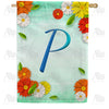 Bright Cosmos Monogram Double Sided House Flag