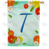 Bright Cosmos Monogram Double Sided House Flag