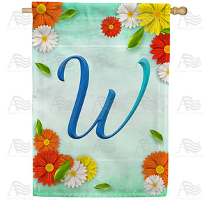 Bright Cosmos Monogram Double Sided House Flag