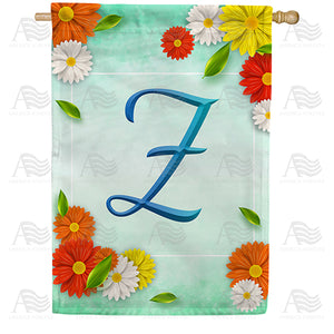 Bright Cosmos Monogram Double Sided House Flag