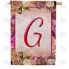 Rosie Pink Monogram Double Sided House Flag