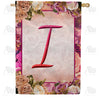 Rosie Pink Monogram Double Sided House Flag