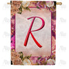 Rosie Pink Monogram Double Sided House Flag