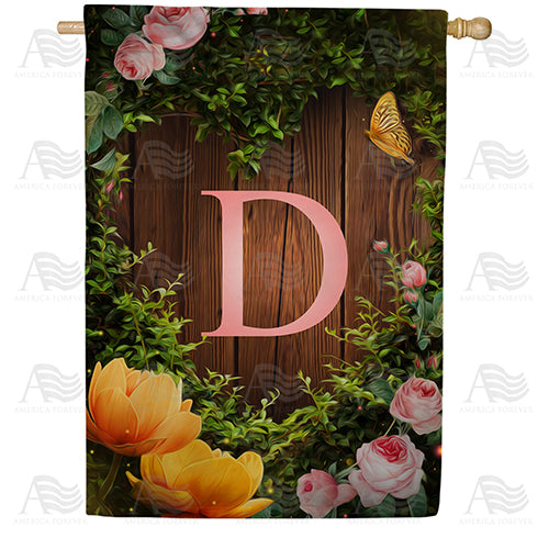 House Light Monogram Double Sided House Flag