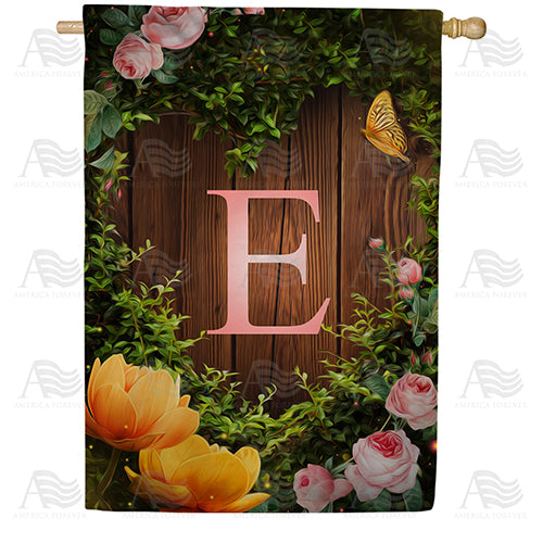 House Light Monogram Double Sided House Flag