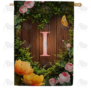 House Light Monogram Double Sided House Flag