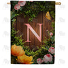 House Light Monogram Double Sided House Flag