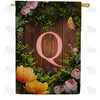 House Light Monogram Double Sided House Flag