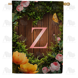 House Light Monogram Double Sided House Flag
