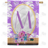 Purple Reflection Double Sided Monogram House Flag