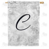 Bird Dreams Monogram Double Sided House Flag
