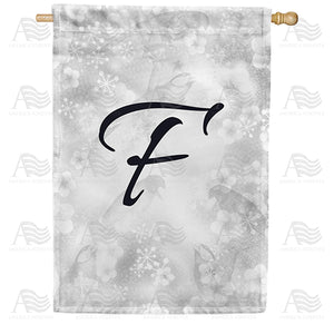 Bird Dreams Monogram Double Sided House Flag