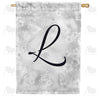Bird Dreams Monogram Double Sided House Flag