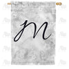 Bird Dreams Monogram Double Sided House Flag