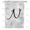 Bird Dreams Monogram Double Sided House Flag