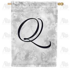 Bird Dreams Monogram Double Sided House Flag