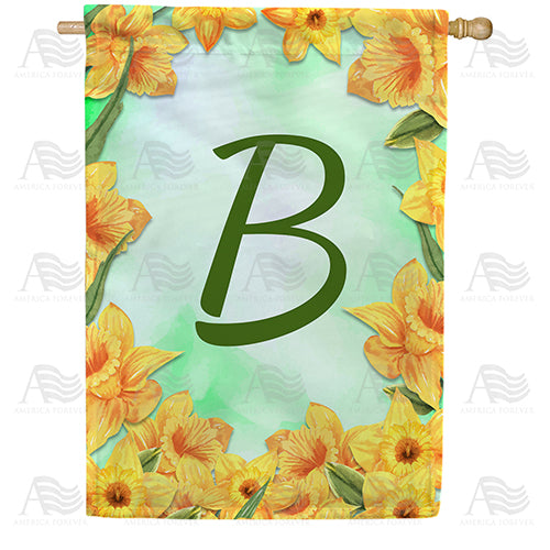 Daffodils Double Sided House Flag