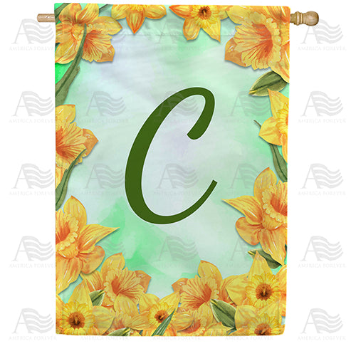 Daffodils Double Sided House Flag