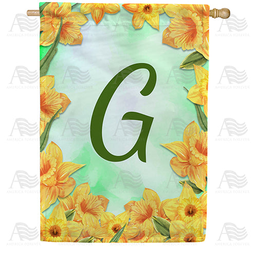 Daffodils Double Sided House Flag