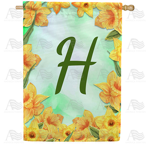 Daffodils Double Sided House Flag