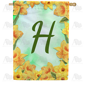 Daffodils Double Sided House Flag