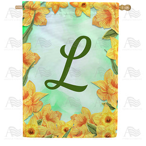 Daffodils Double Sided House Flag