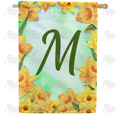 Daffodils Double Sided House Flag