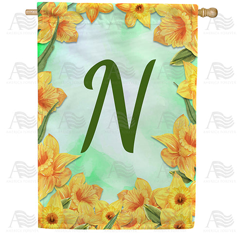 Daffodils Double Sided House Flag