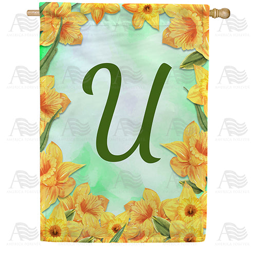 Daffodils Double Sided House Flag
