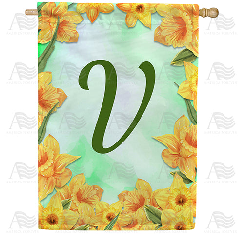 Daffodils Double Sided House Flag