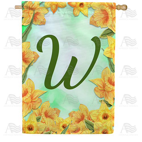Daffodils Double Sided House Flag