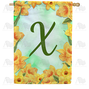 Daffodils Double Sided House Flag