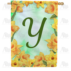 Daffodils Double Sided House Flag