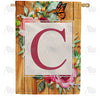 Bees And Roses Double Sided House Flag