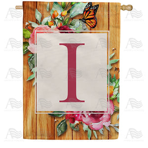 Bees And Roses Double Sided House Flag