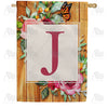 Bees And Roses Double Sided House Flag