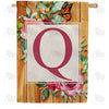 Bees And Roses Double Sided House Flag