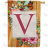 Bees And Roses Double Sided House Flag