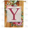 Bees And Roses Double Sided House Flag