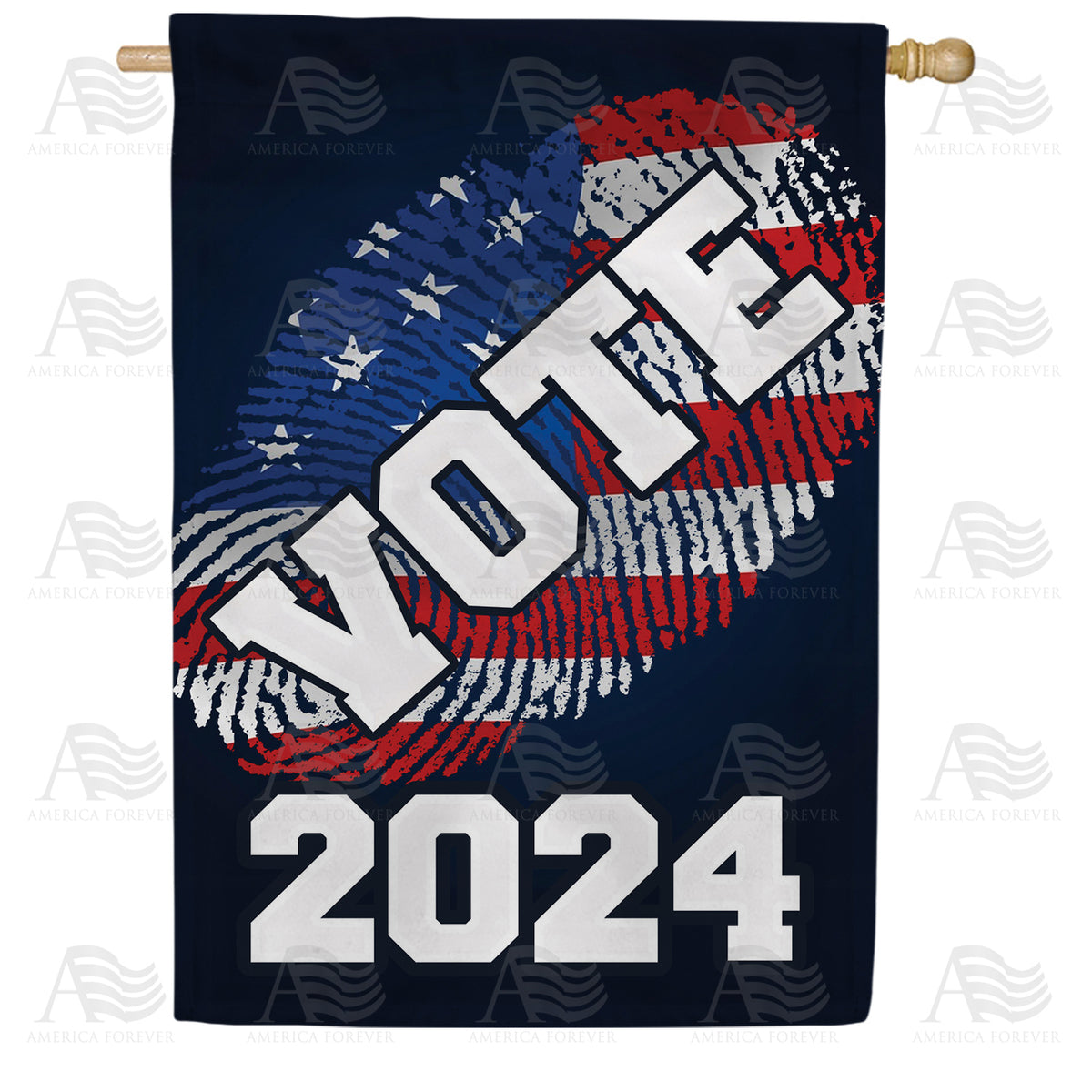 Vote 2020 (Blue) Double Sided House Flag