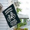 Weekend Cycling Forecast Double Sided House Flag