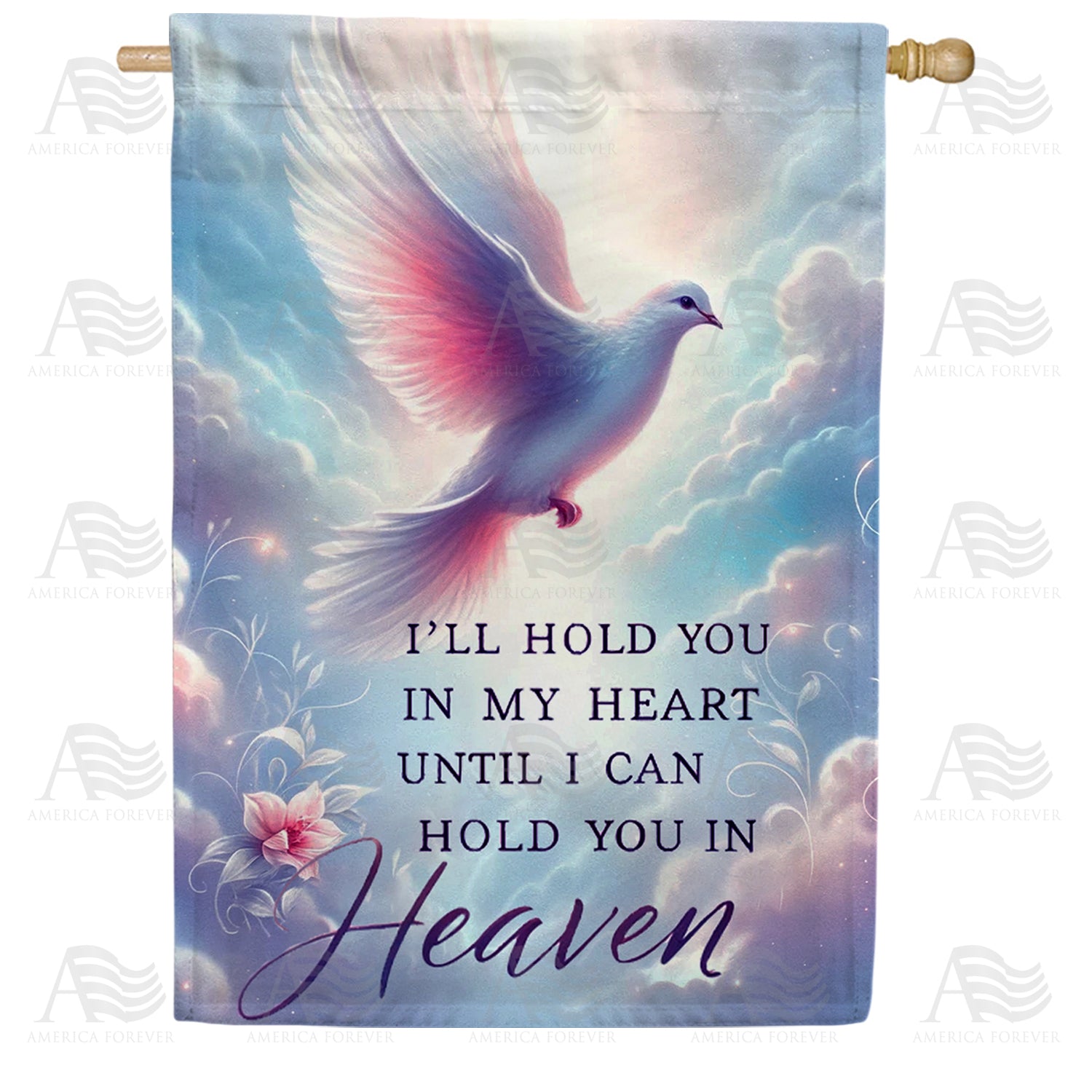 Soaring Dove Double Sided House Flag